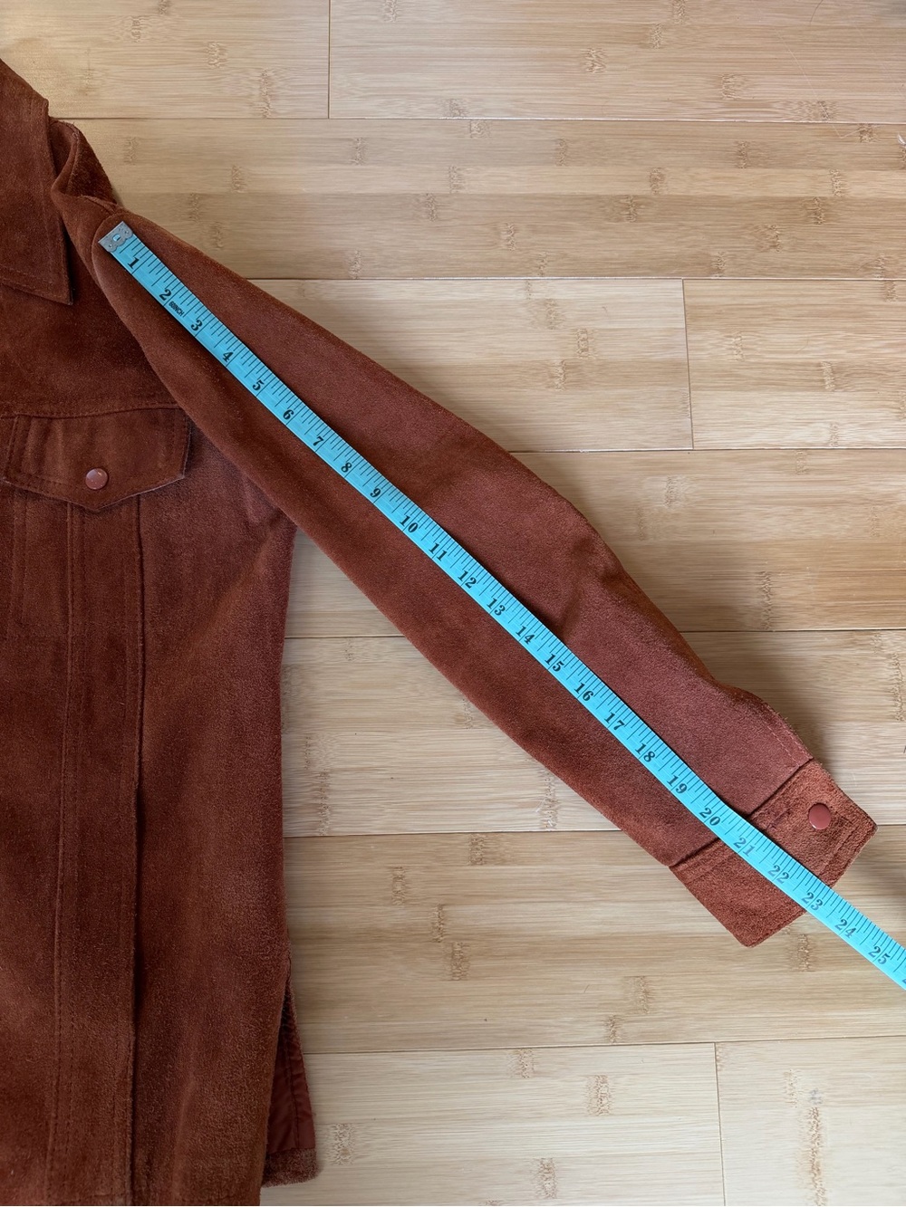 VINTAGE Suede Jacket - Rust - Picture 7 of 9